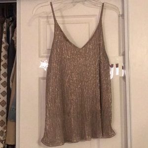 Shimmery champagne cami